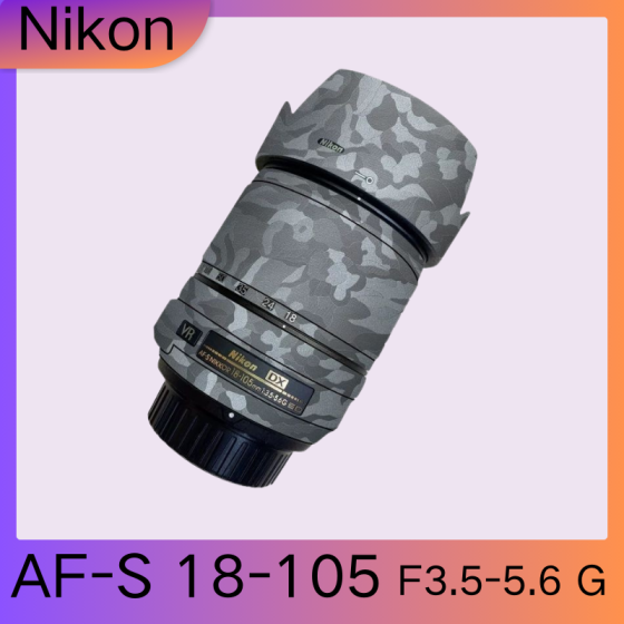 Lentes Nikon AF-S18-105F3.5-5.6 G DX  - Pele câmera, adesivo câmera - com alta resistência a arranhões, à prova d'água e com design elegante.